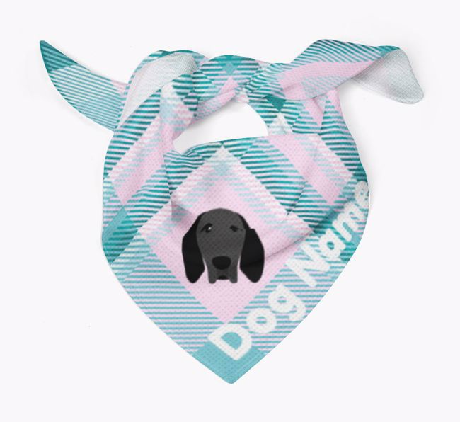 Personalized Tartan Dog Bandana for {dogsName}